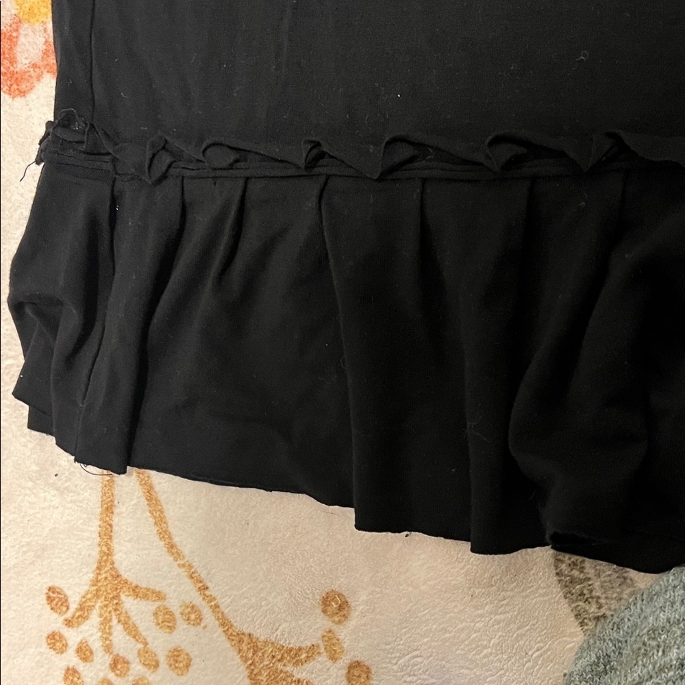 Max Studio Black Mini Skirt with Ruffle Hem - Picture 5 of 5
